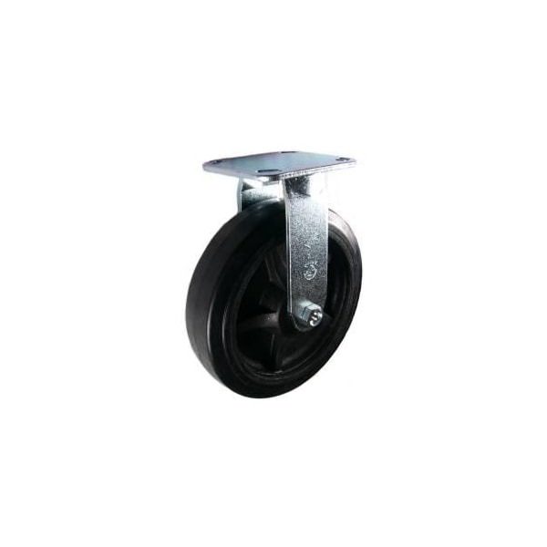 Mapp Caster 8"X2" Rubber on Nylon Wheel Rigid Caster - 600 Lbs Capacity 146RNB820R - main